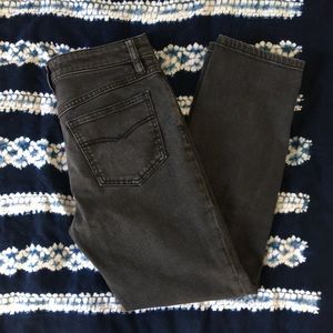 Free people skinny black denim